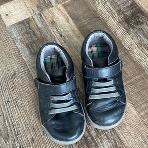 Tucker + Tate Black Leather Sneakers Toddler 6.5m